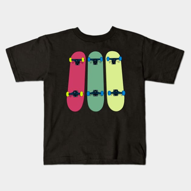 Skateboarding Skate Kids T-Shirt by DiegoCarvalho